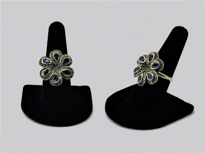 One of kind Silver & Stone Rings