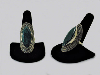 One of kind Silver & Stone Rings