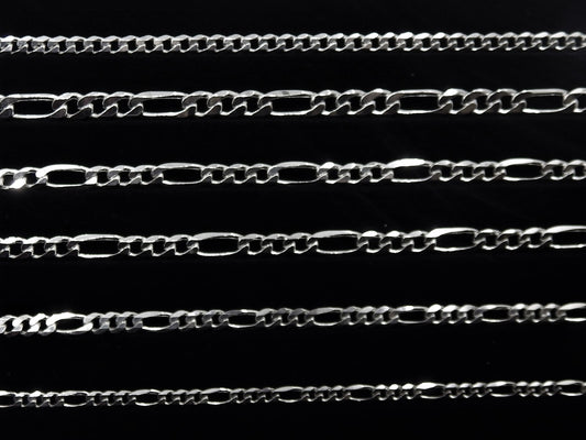 Curb / Figaro - Silver Bracelets
