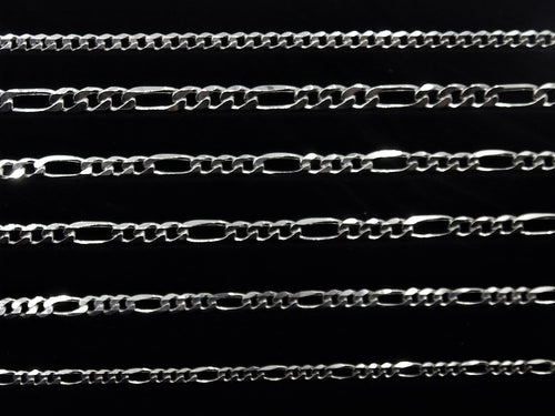 Curb / Figaro - Silver Bracelets