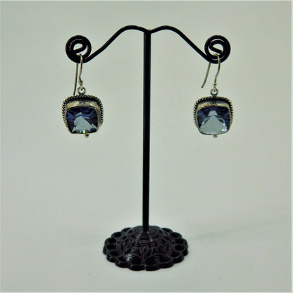 Silver Earrings - Genuine Stones