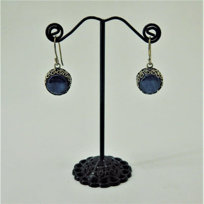 Silver Earrings - Genuine Stones