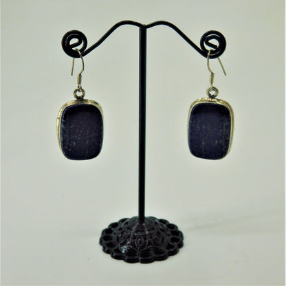 Silver Earrings - Genuine Stones