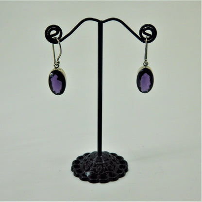 Silver Earrings - Genuine Stones