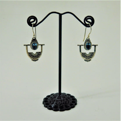 Silver Earrings - Genuine Stones