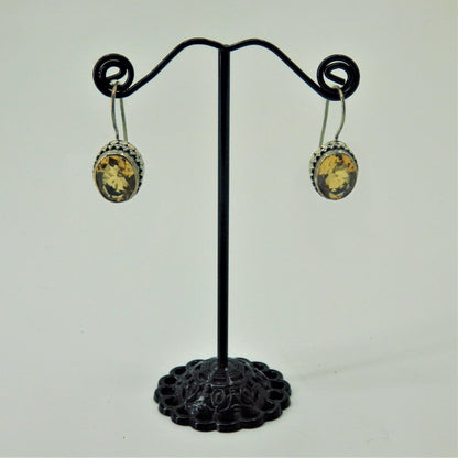 Silver Earrings - Genuine Stones