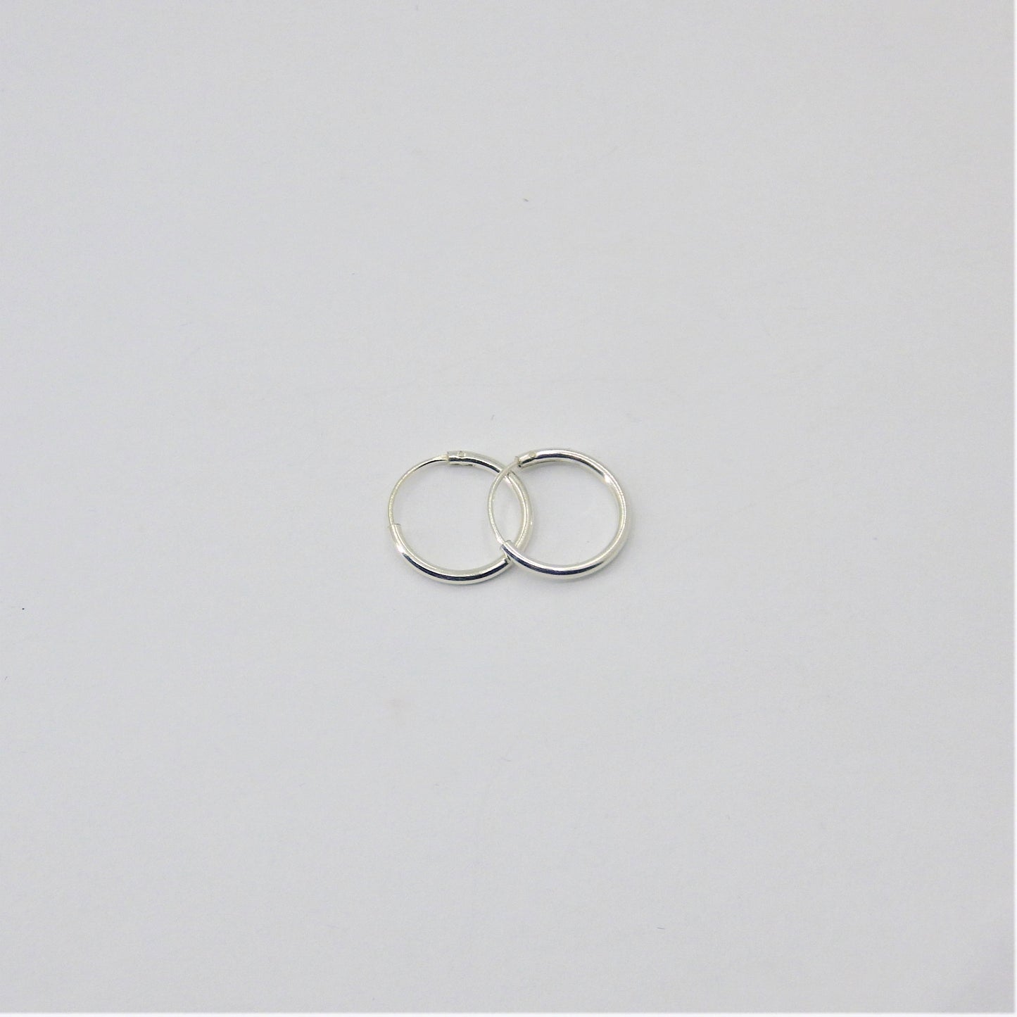 Small  silver Loop Earrings