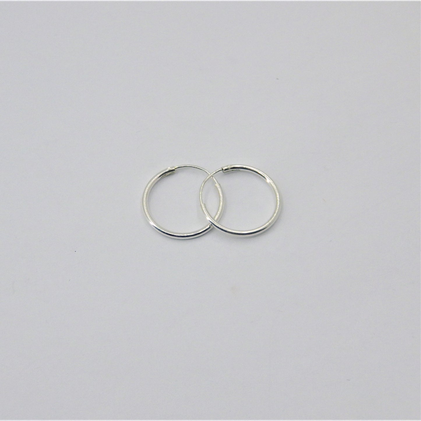 Small  silver Loop Earrings