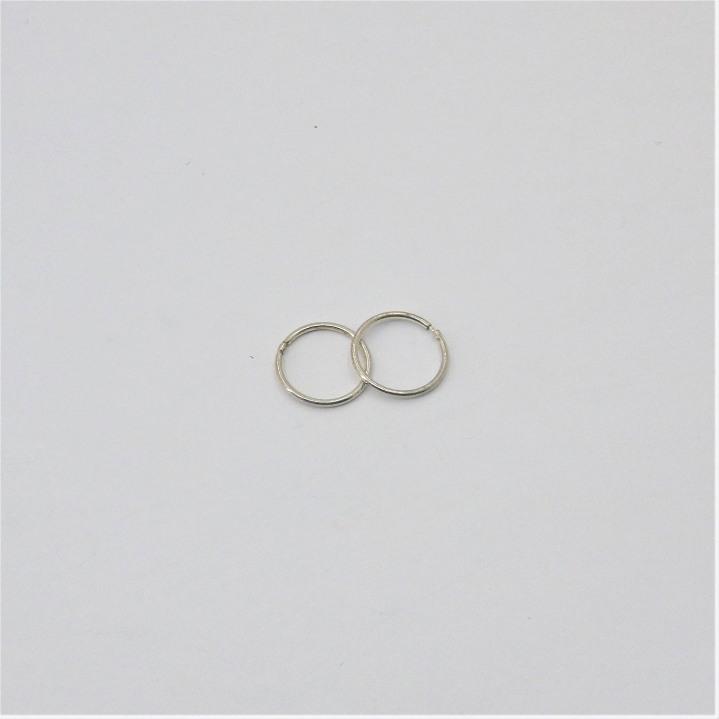 Small  silver Loop Earrings