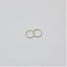 Load image into Gallery viewer, Small  silver Loop Earrings