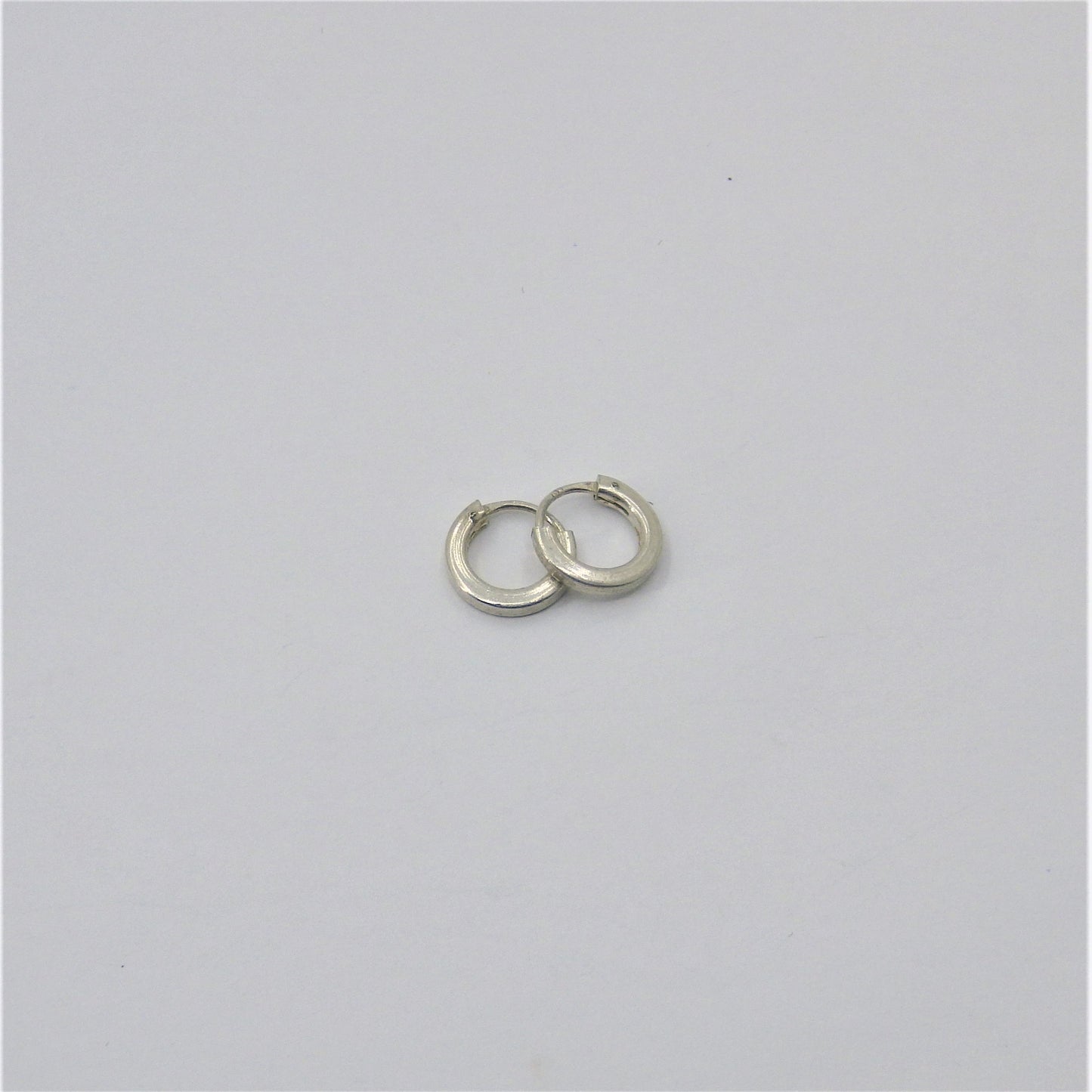 Small  silver Loop Earrings