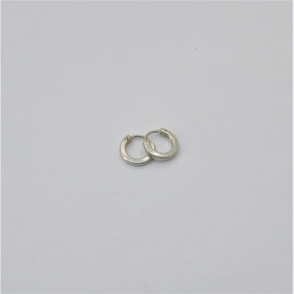 Small  silver Loop Earrings