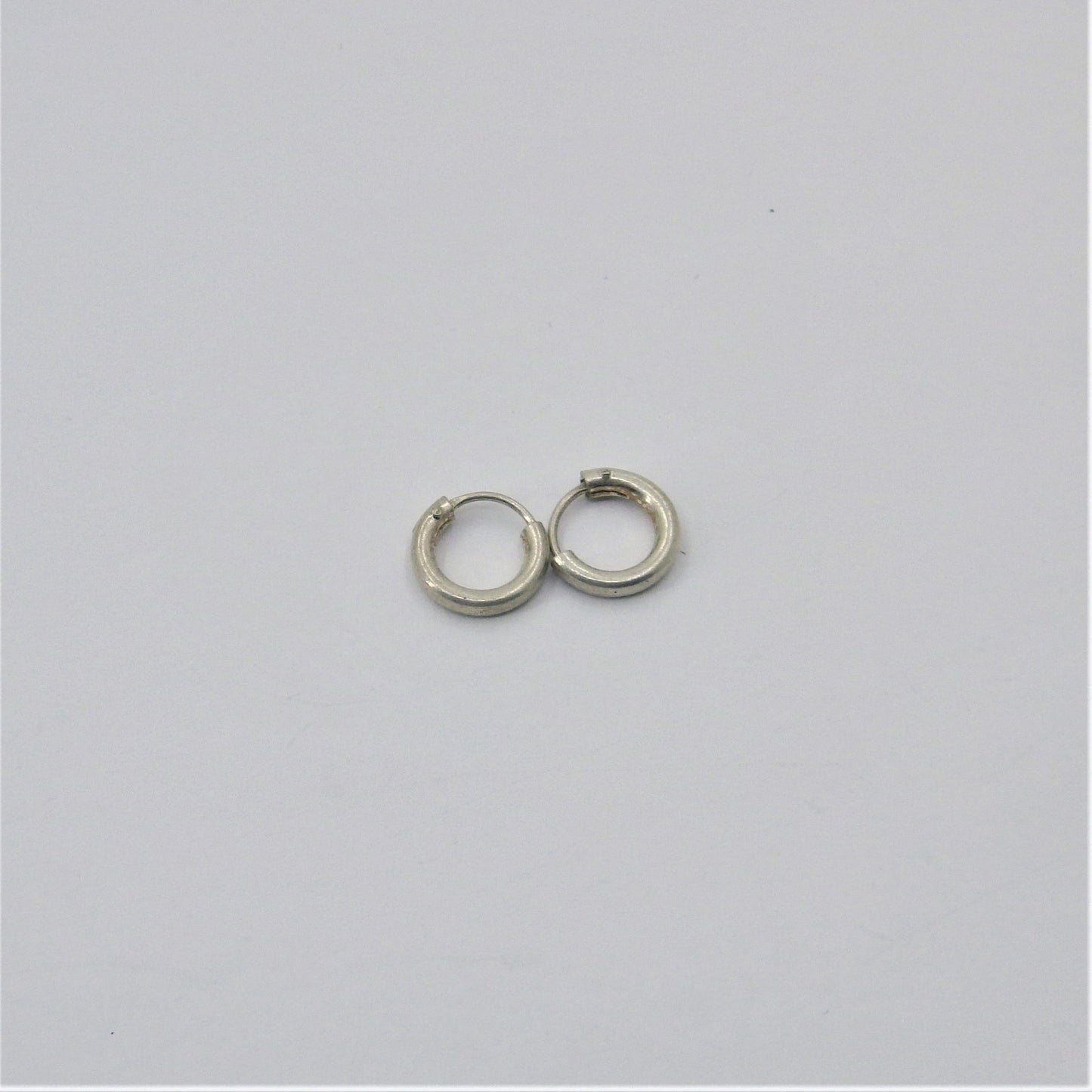 Small  silver Loop Earrings