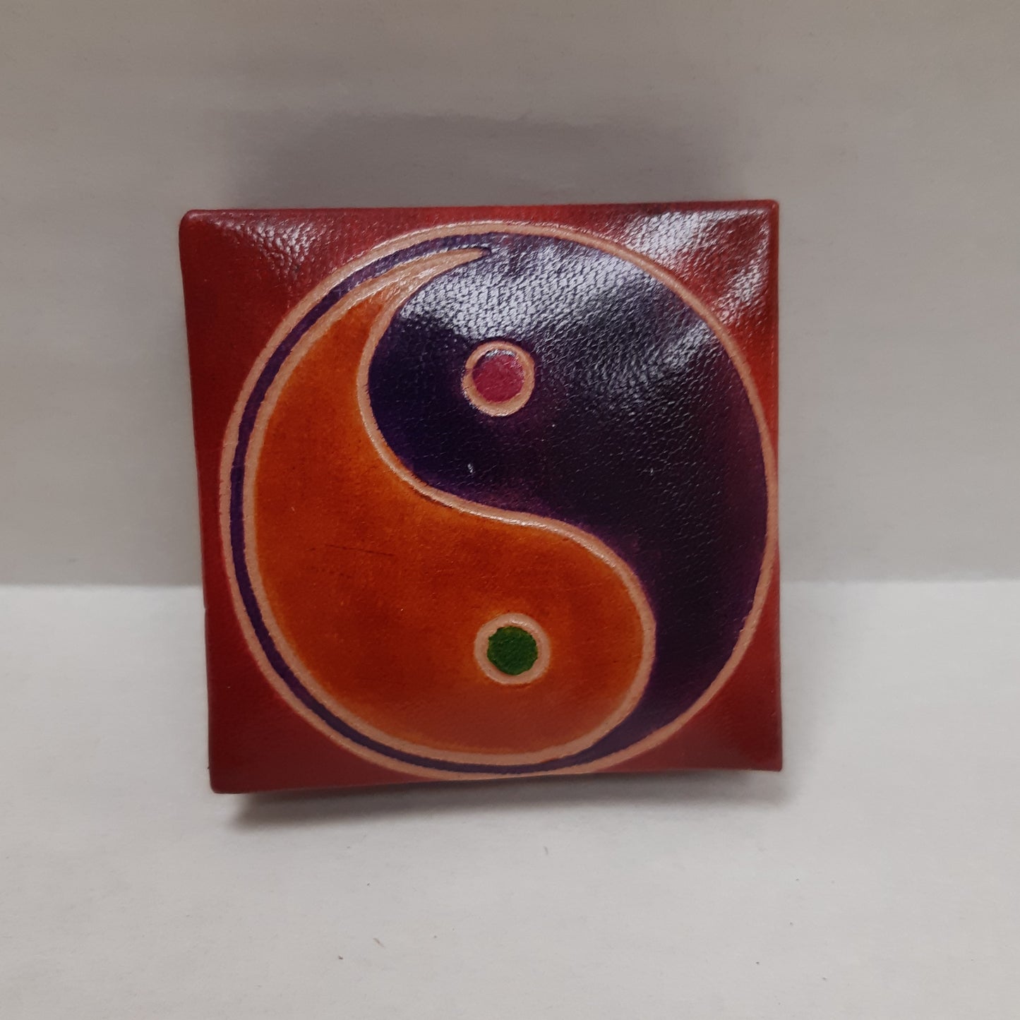 Leather Square Flip Coin Purses
