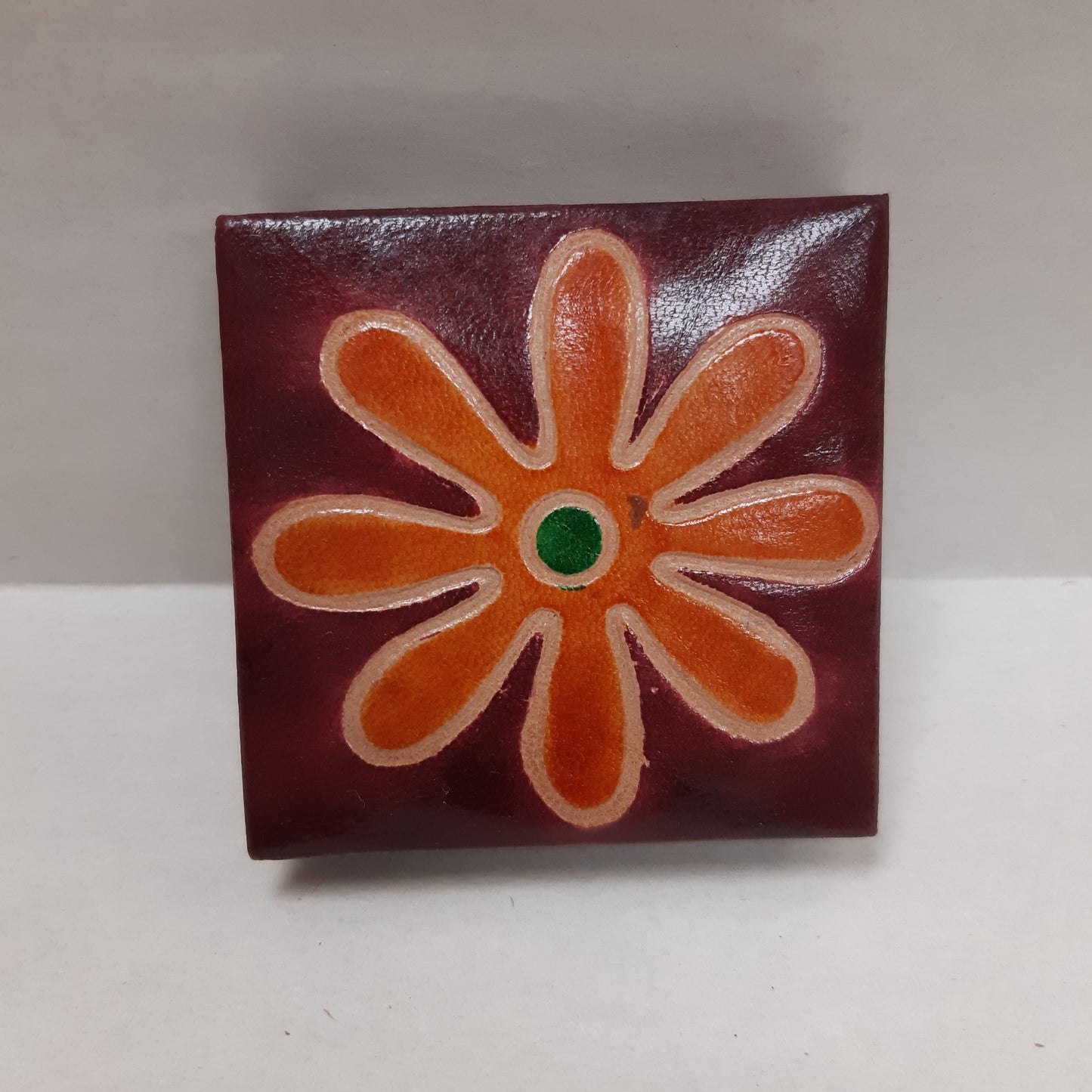 Leather Square Flip Coin Purses