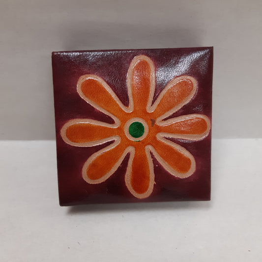 Leather Square Flip Coin Purses
