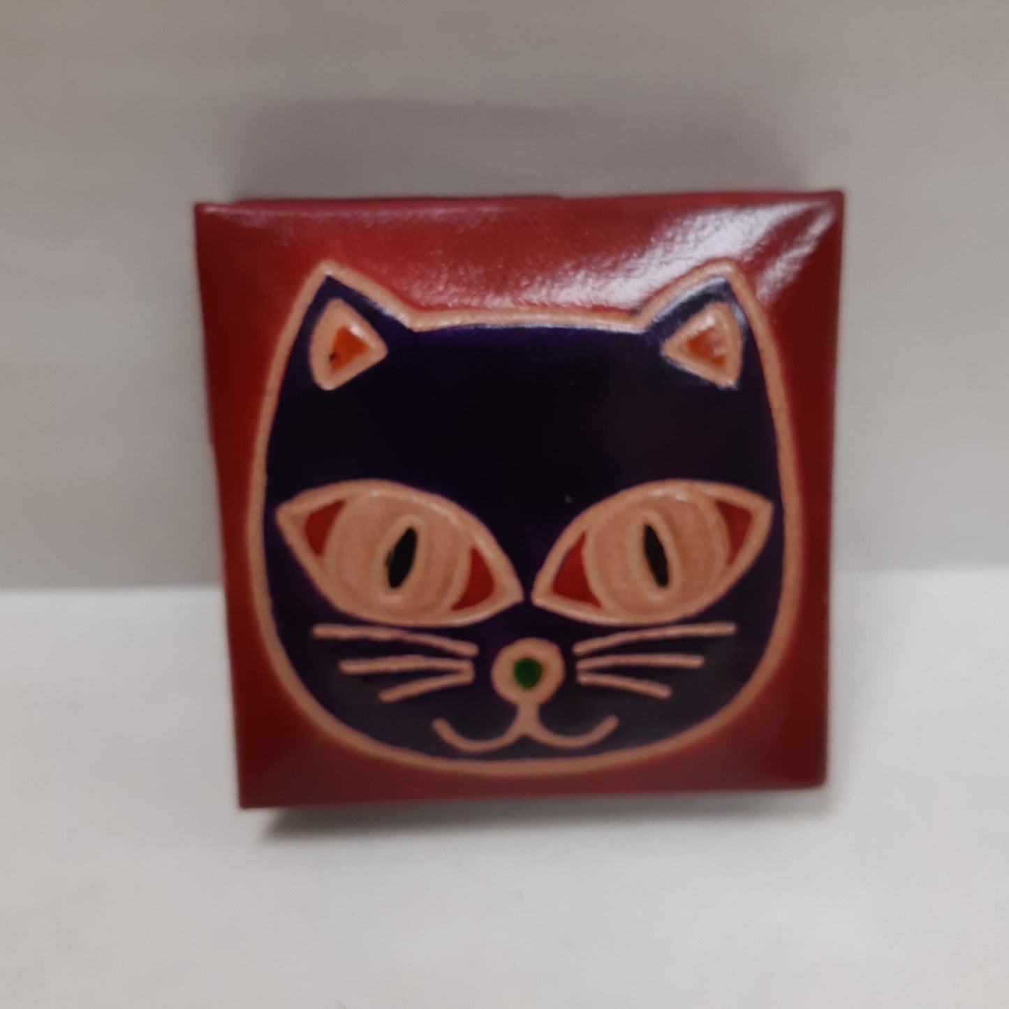 Leather Square Flip Coin Purses