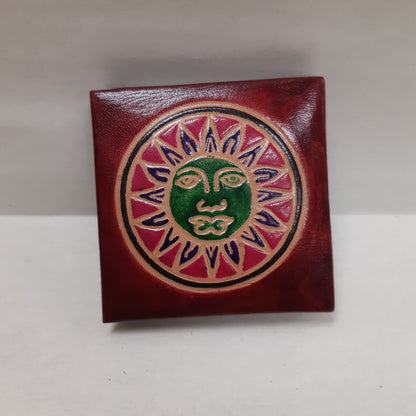 Leather Square Flip Coin Purses