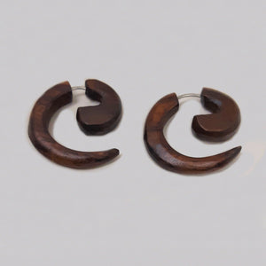 Stretcher Styled Wooden Earrings