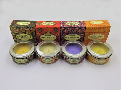 Goloka - Exquisite Travel Tin Candles